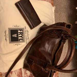 Frye Handbag and marching Wallet